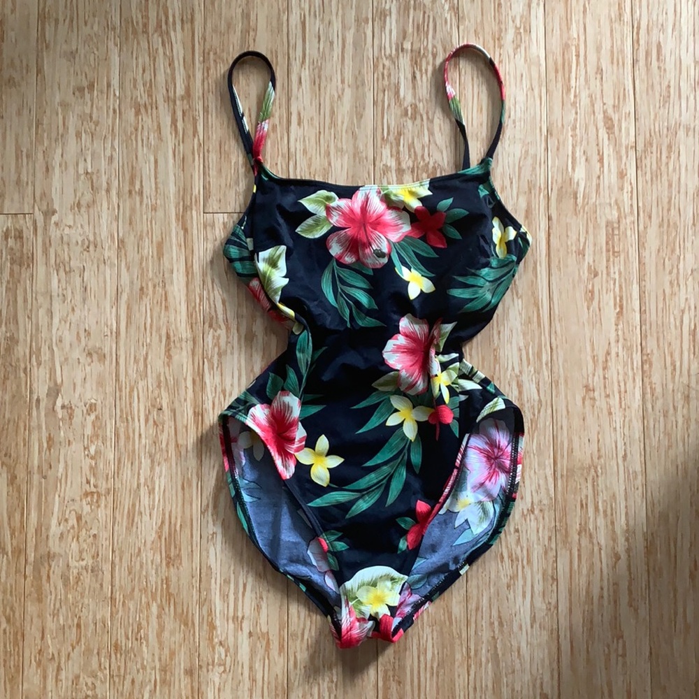 SOLD Vintage Sessa Tropical One Piece Swimsuit